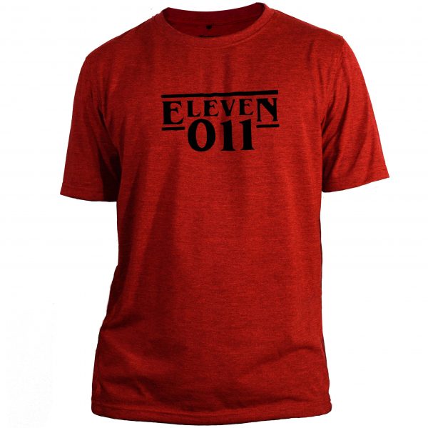 Stranger things eleven design red t shirt