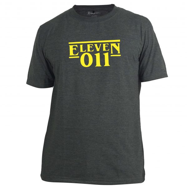 Stranger things eleven design gray t shirt