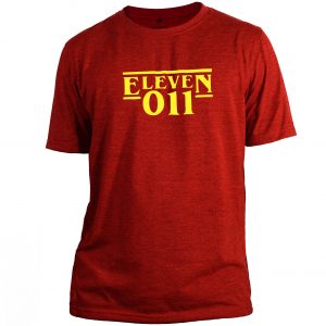 Stranger things eleven design red t shirt